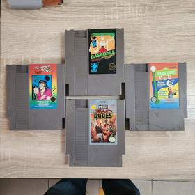 Nintendo NES -  Games : Bad Dudes, Super Mario Bros. / Duck Hunt, WWF Wrestle