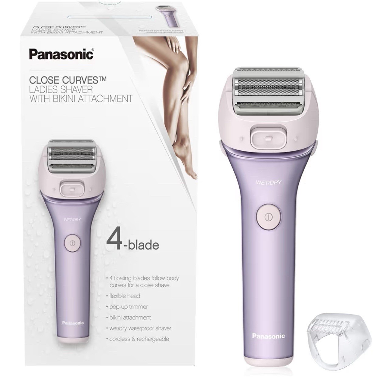 For Women 4 Blade Cordless Shaver Bikini Accessory