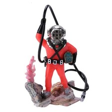 Air Driven Treasure Hunter Diver Action Figure Aquarium Decor Fish Tank Ornament