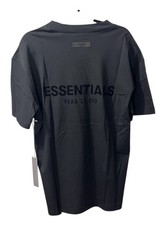 NEW Fear of God Essentials T-Shirt Black Stretch Limo Size Small Authentic
