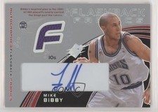 2002-03 SPx Flashback Fabrics Mike Bibby #102 Auto 5ox