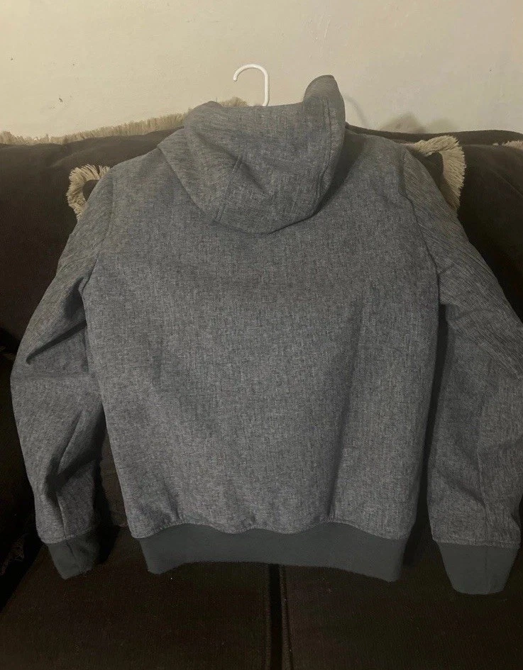 Chaqueta con capucha gris forro acolchado Tommy Hilfiger para hombre Foto 3 de 3