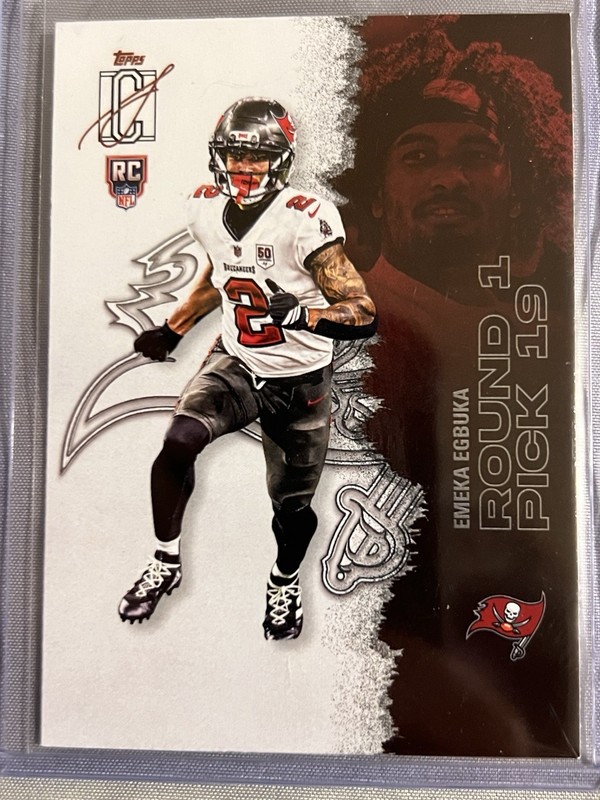 2025 Topps Signature Class Emeka Egbuka (RC) #105 Tampa Bay Buccaneers Rookie 