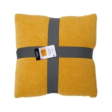 Mainstays 18" x 18"Solid Chenille Yellow Polyester Decorative Pillow Set 2 Count