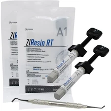 ZIResin RT A1 Nano-Hybrid Composite Resin System Dental 2 Syr 4g, + Nit Spatula.