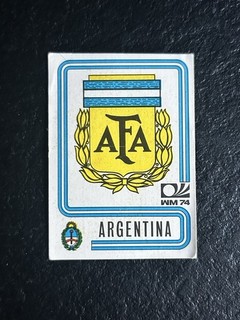 STICKER PANINI MUNCHEN 74 BADGE ARGENTINA 317 RARE !