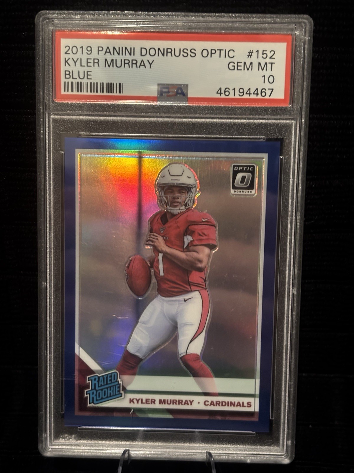 2019 Panini Donruss Optic Kyler Murray Blue #152 Rookie RC PSA 10 GEM MT * /150