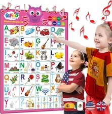 2026 New Talking Wall Chart for Kids English Learning Poster Talking Bilingual