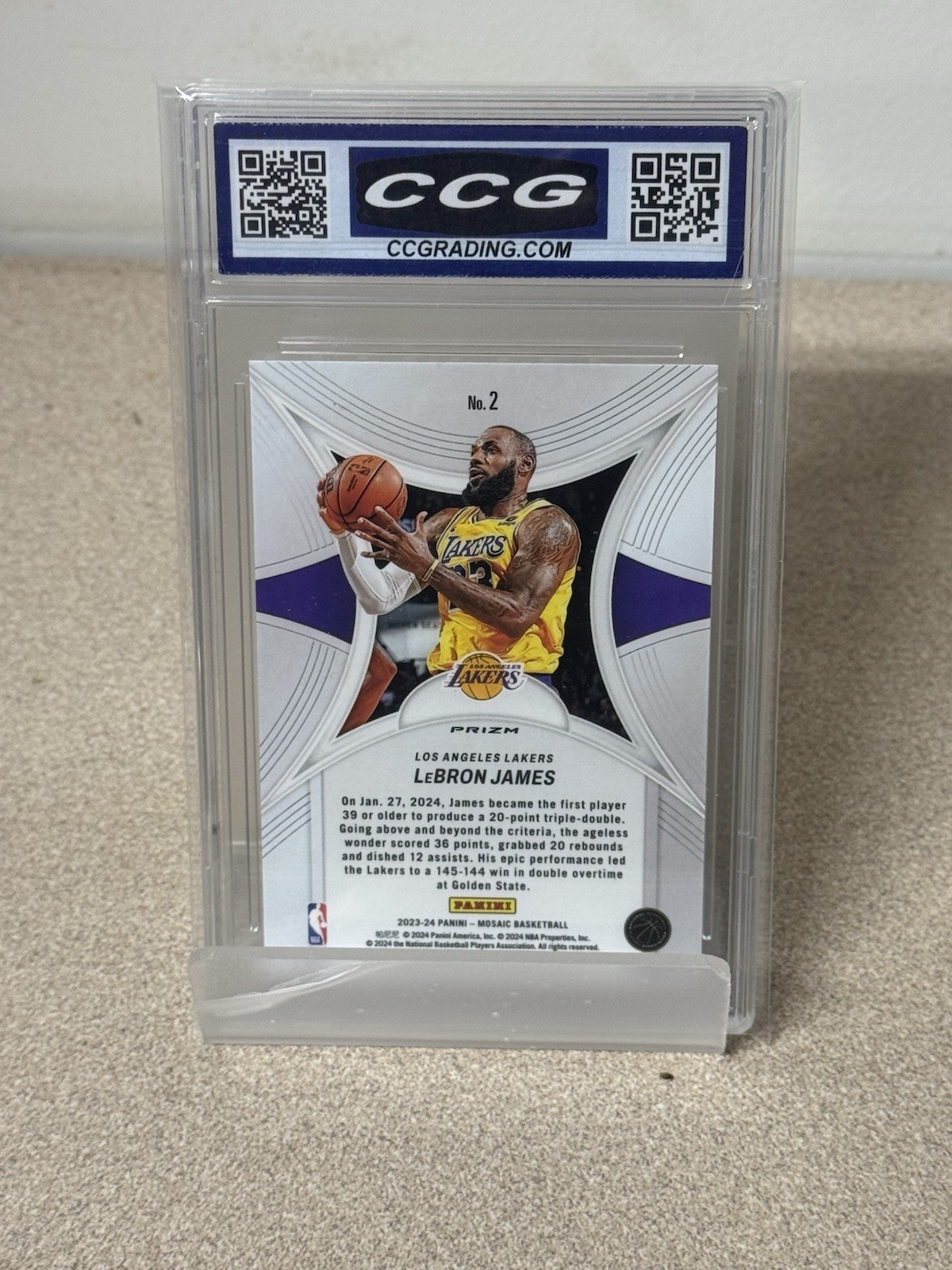 2023-24 Panini Donruss LeBron James #2 view 2