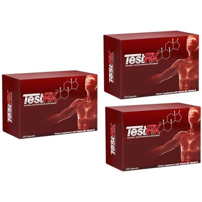 TestRX 3 Boxes 360 Capsules Men s Vitality Support by Leading Edge Health