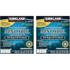 Kirkland Minoxidil 5% Hair Regrowth /Xtra Strength  12 Month Supply(2 PACK-EXP27