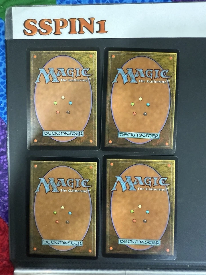 MTG Battlefield Forge Signed Darrell Riche Apocalypse Dual Land Plus 3 Foils - Image 2 of 2