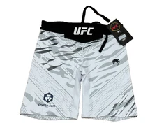 UFC Venum Authentic Fight Night Vale Tudo Shorts White Women's Size Small - NEW