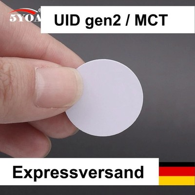 1-20 UID gen 2 MCT Clone Coins CUID 4-Byte NFC Tag kompatibel mit Mifare Classic