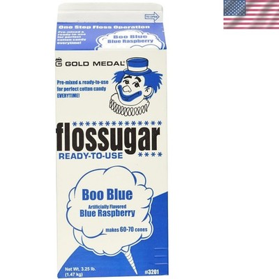 Blue Raspberry Flossugar 3.25 lb - Effortless Cotton Candy in Vibrant Blue
