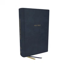 Nkjv, Foundation Study Bible, Large Print, Leathersoft, Blue, Red Letter, Comfor