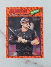 2026 Topps Heritage Austin Hays #80 Color of the Year 1977 Border /77 Reds