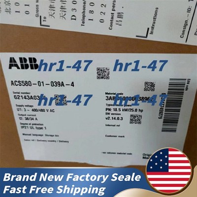 ABB ACS580-01-039A-4 - Brand New RS485 Modbus RTU VFD
