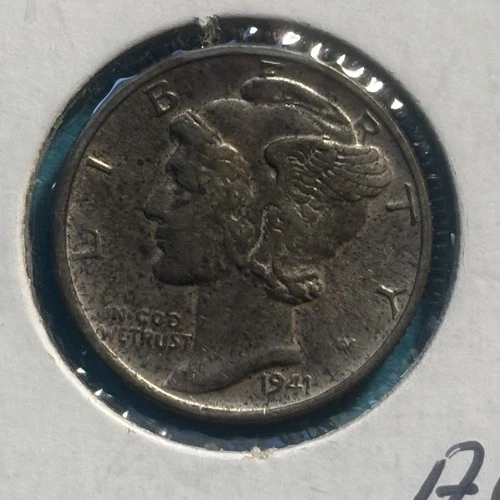 1941 Mercury Dime - AU/Uncirculated - Nice Luster - 90% Silver 10 Cent US Coin
