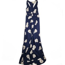 Japna Maxi Dress Womens Small V-Neck Rayon Floral Festival Party Cocktail 