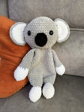 Handmade Crochet Koala Baby Toddler Comforter / Blanket - Soft Chenille