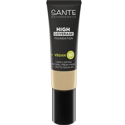 Sante High Coverage Natural Foundation   02 Warm Ivory 25 ml