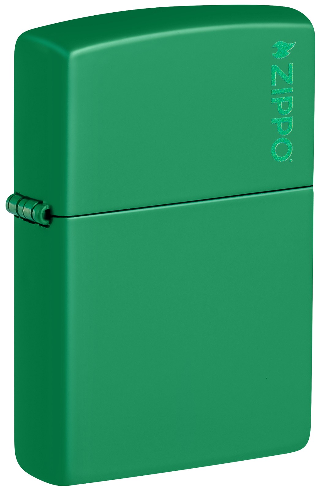 Zippo Classic Grass Green Matte Zippo Logo Windproof Pocket 