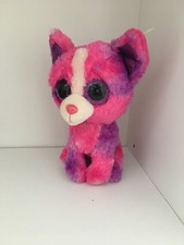 DAKOTA the Pink/Purple JUSTICE CHIHUAHUA DOG - Ty 6" Beanie Boos - NEW/MINT