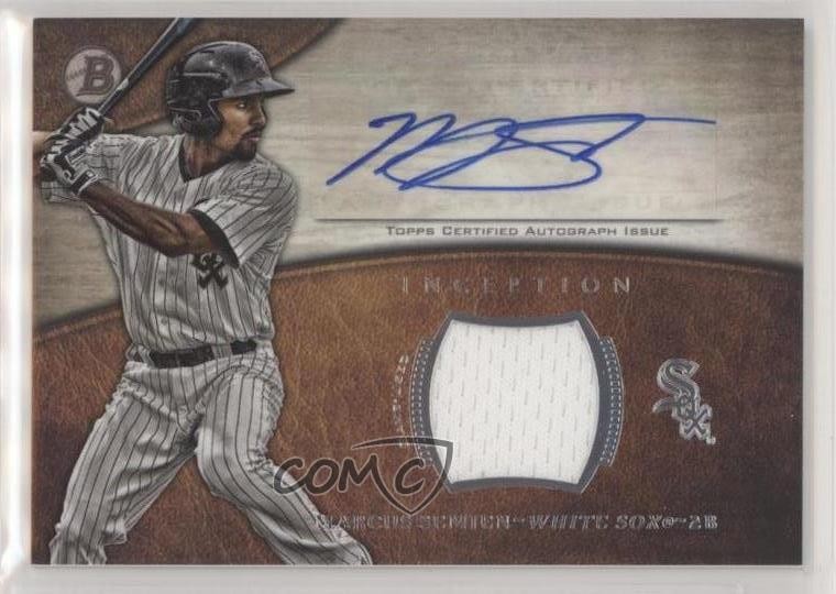 2014 Bowman Inception Relics Marcus Semien #AR-MS Rookie Auto RC 6u5