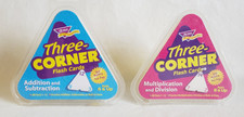 TREND Addition Subtraction Multiplication Division TRIANGLE 3 CORNER FLASH CARDS