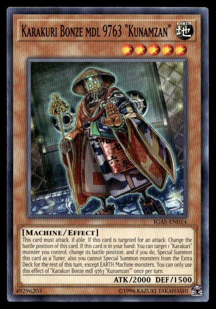 Karakuri Bonze mdl 9763 "Kunamzan" IGAS IGAS-EN014 MP YuGiOh | Buy 3 Get 5 Free