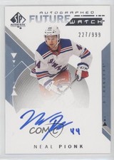 2018-19 SP Authentic Auto Future Watch 227/999 Neal Pionk #183 0ll