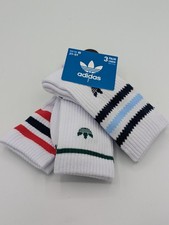 3 Pairs adidas OG Roller 3.0 Crew Socks Youth size Medium 2Y-5Y New NWT