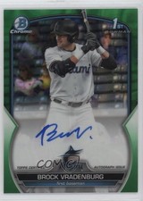 2023 Bowman Draft Green Lava Refractor 29/99 Brock Vradenburg #CDA-BV Auto 19n6
