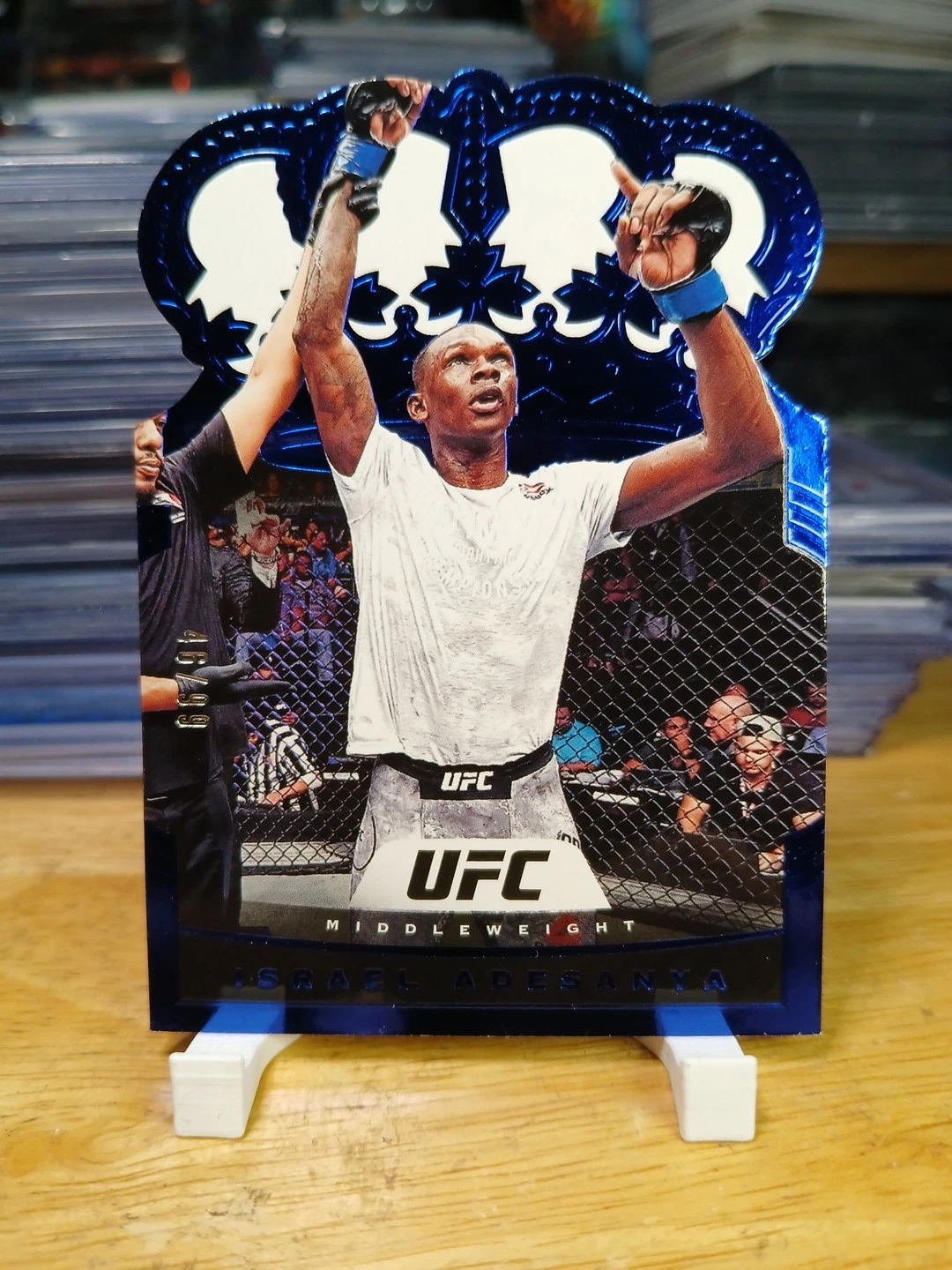 2021 Panini Chronicles UFC - Crown Royale Israel Adesanya #12 Blue /99