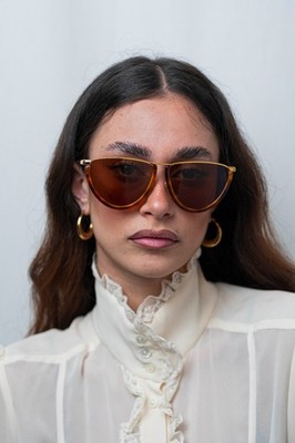 Gianfranco Ferré GFF 9 seltene Vintage 90s Teardrop Cat-Eye Designer Sonnenbrille