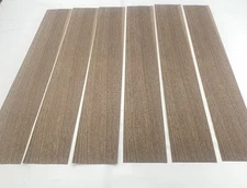 Walnut Wood Veneer. 1/45"  Thick. 6 Sheets ( 33.5" X 5.5"  ) 7.5 Sq Ft