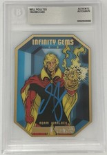 WILL POULTER SIGNED ADAM WARLOCK INFINITY GEMS REALITY STONE - BECKETT COA AUTO