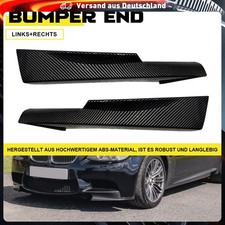 Front Spoiler Ecken Flaps Splitter f�r BMW 3er E90 E91 M Sport LCI Carbon-Optik