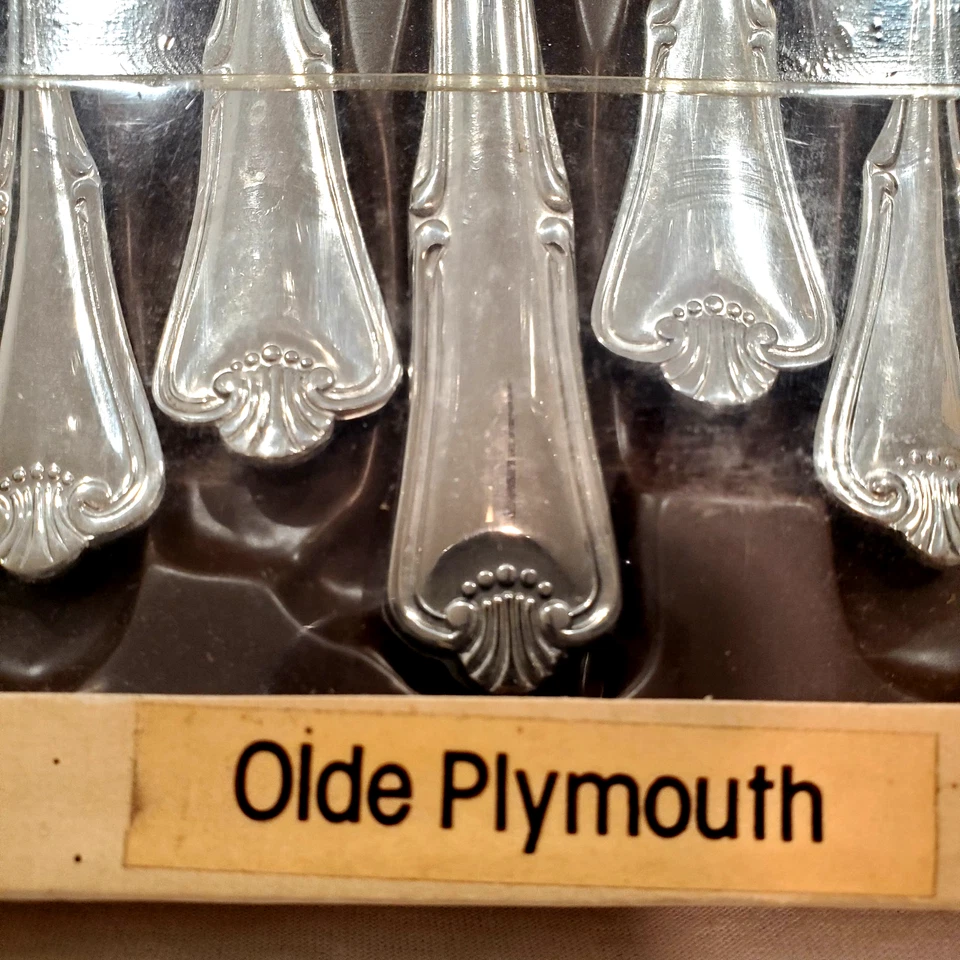 Servicio de 40 piezas para 8 - F.B. Cubiertos de acero inoxidable Rogers "OLde Plymouth" Foto 2 de 4