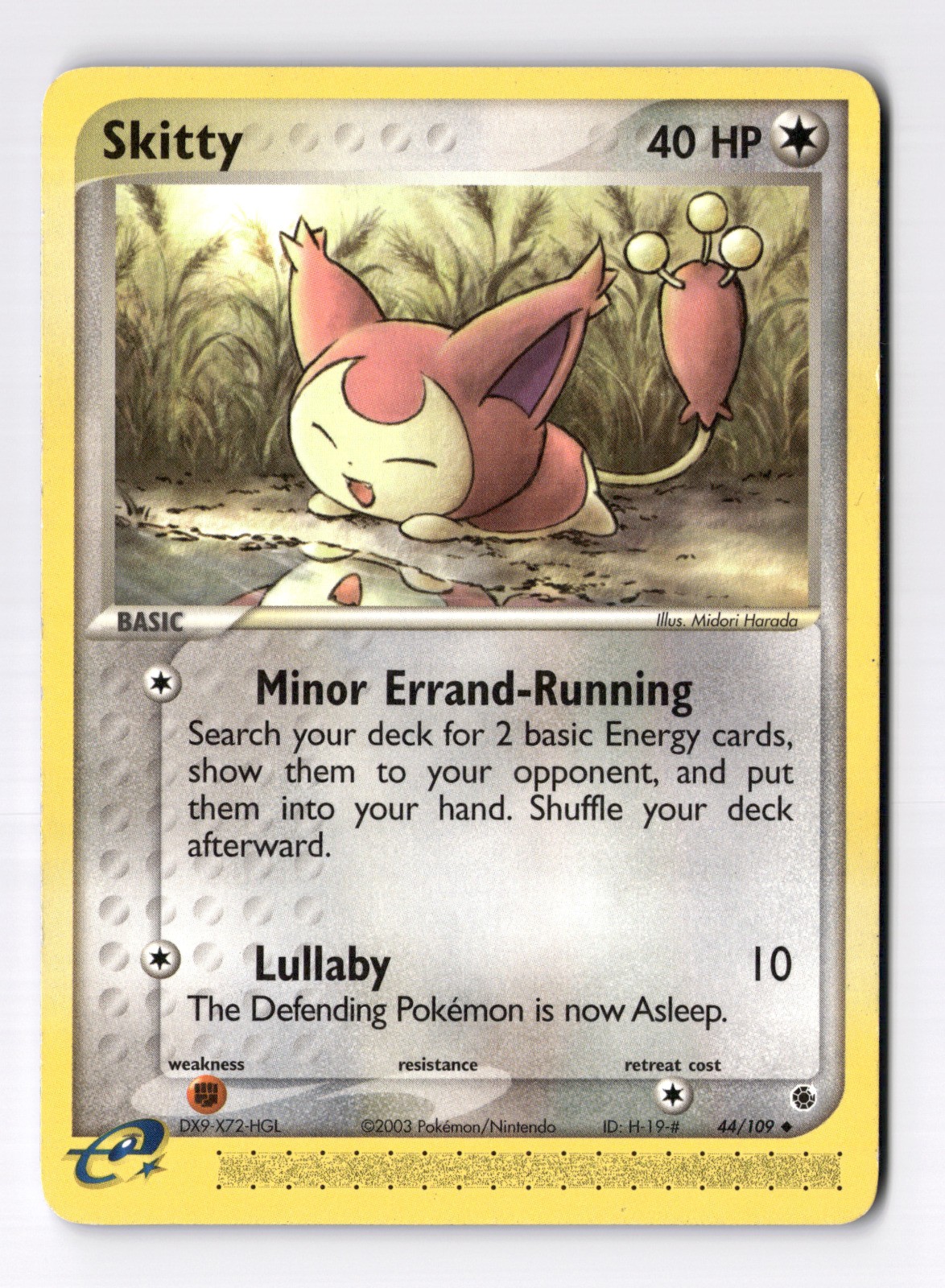 Skitty - Uncommon Ruby and Sapphire 44/109 NM