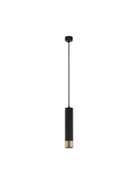Nova Luce Picto Pendelleuchte Schwarz-Gold HöHenverstellbar Dimmbar GU10