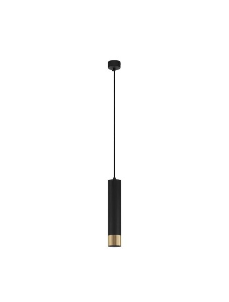 Nova Luce Picto Pendelleuchte Schwarz-Gold HöHenverstellbar Dimmbar GU10-image