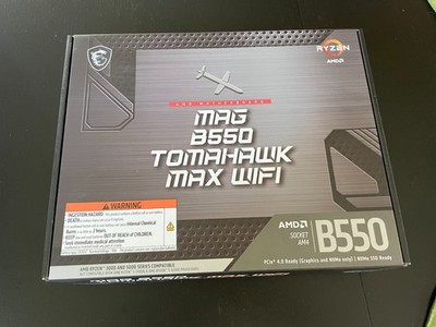 MSI - B550 TOMAHAWK MAX WIFI (Socket AM4) AMD B550 ATX DDR4 Wi-Fi 6E Motherboard