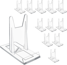 12 Pcs Acrylic Book Display Stand, Adjustable Clear Display Holder Easel Collect