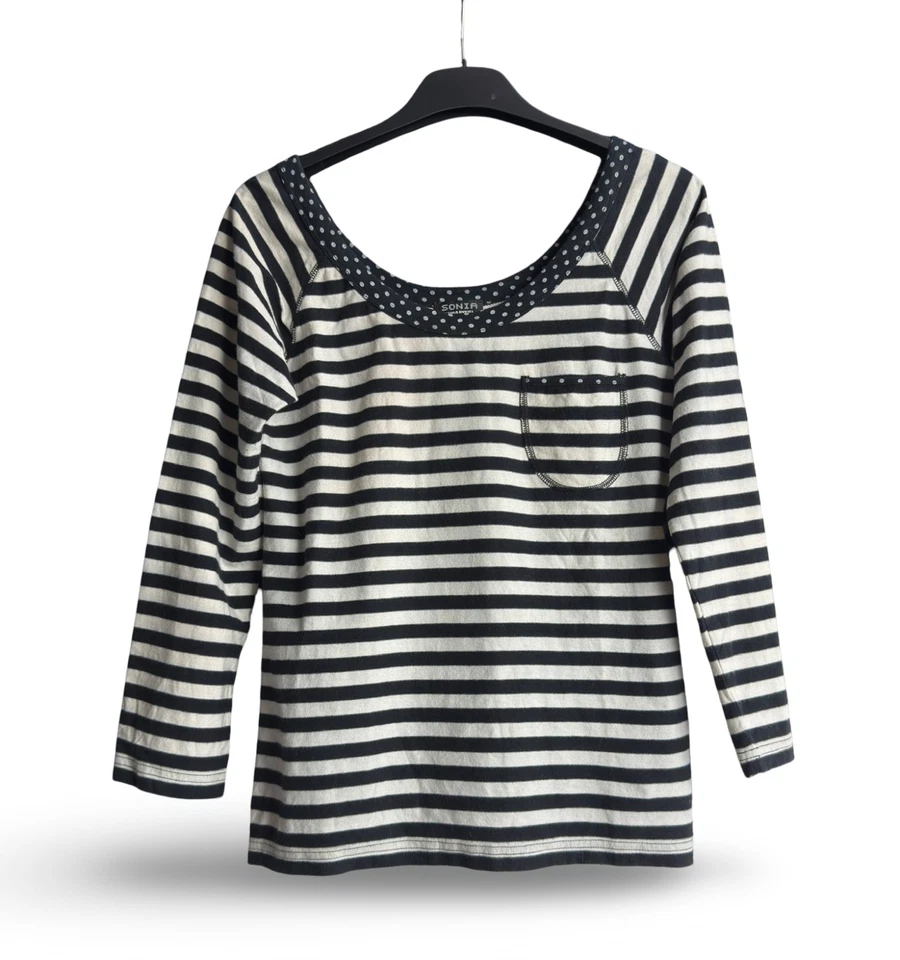 Sonia Rykiel Vintage Striped Top Size S - Image 3 of 4