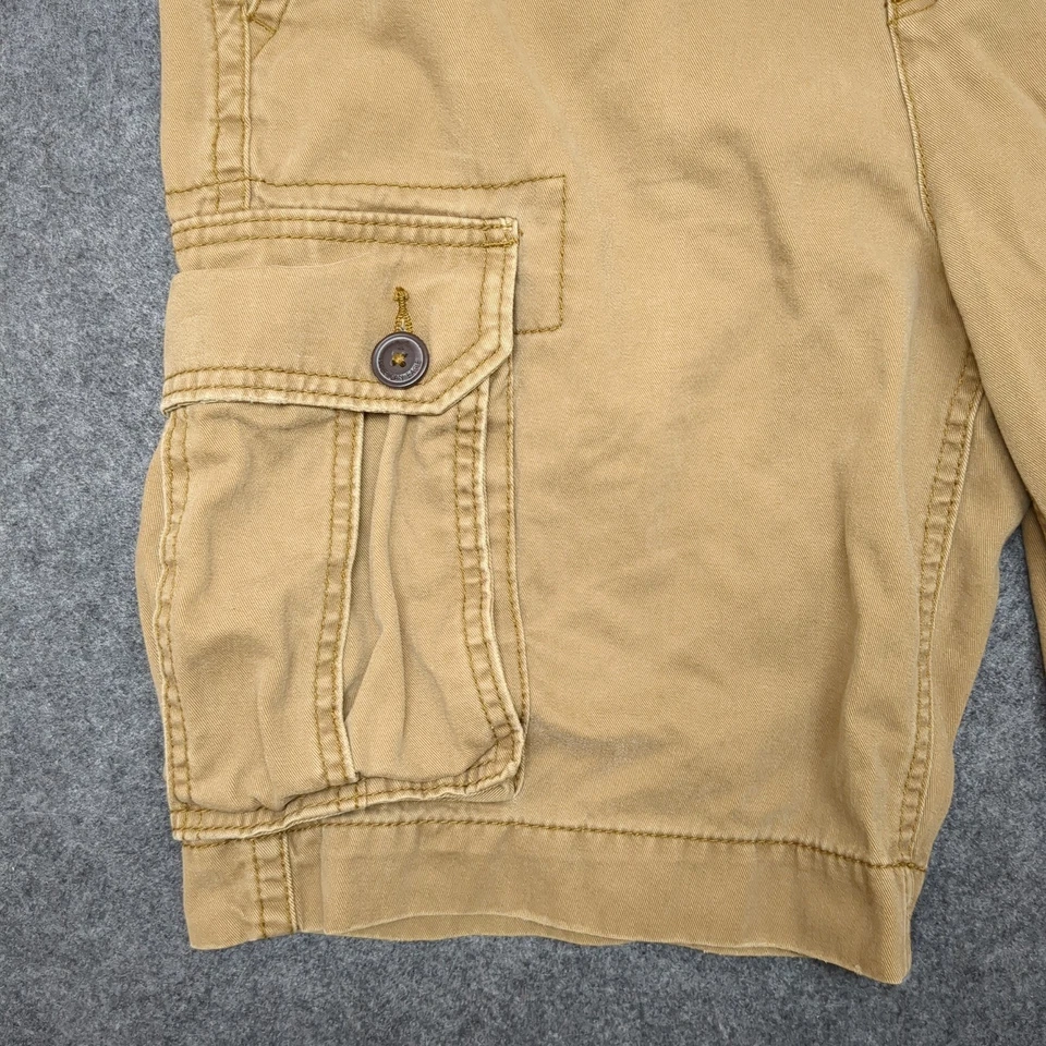 American Eagle Outfitters Mens Classic Cargo Shorts Size 30 Tan Cotton - Image 3 of 4