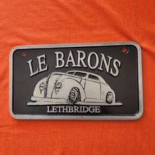 Vintage 90s Car Club Plaque