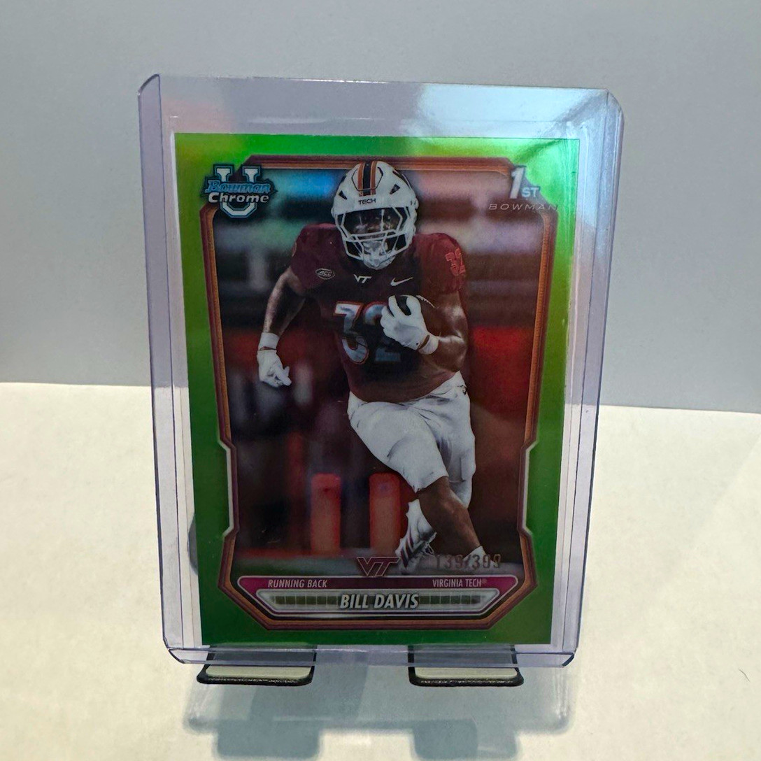 Bowman 2025 Bowman Chrome U Bill Davis Virginia Tech #BCP-71 Green /399 1st