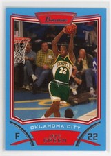 2008  Bowman #27 Jeff Green  Blue Parallel SN448/499 Thunder